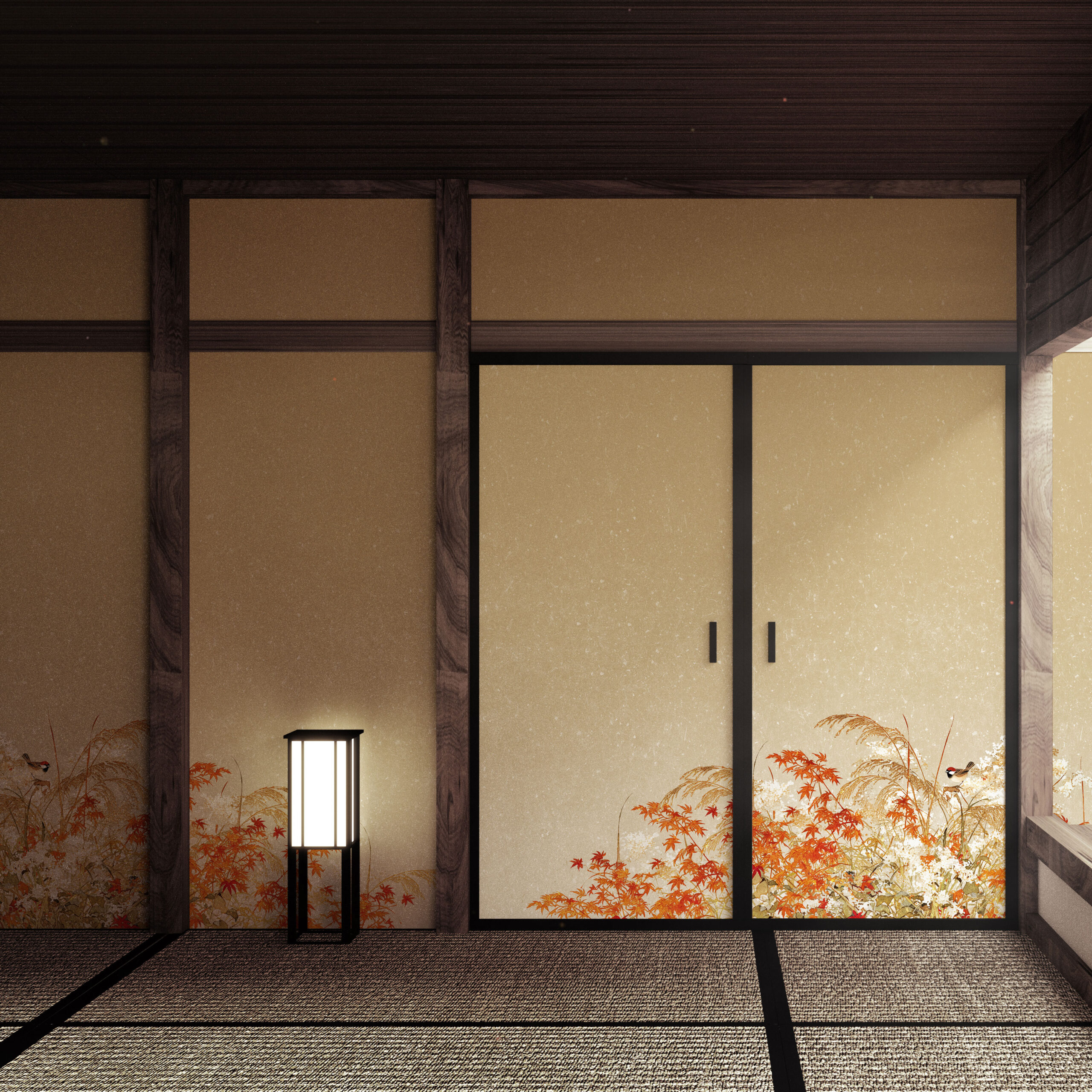 KJ-0197 秋の茂み